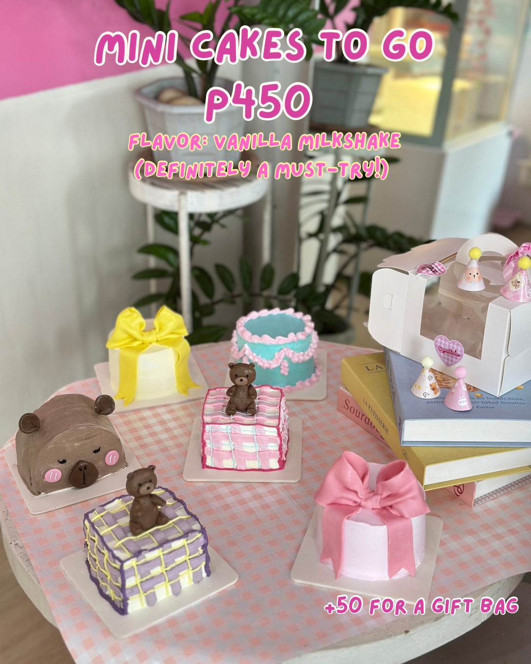 A selection of mini celebration cakes by Sugarberries